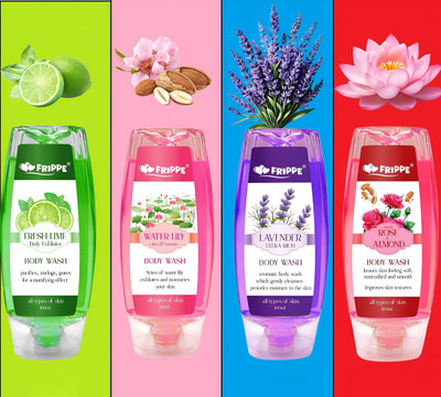 FRIPPE Aqua Pure: (Clean & refreshing) Shower gel(4 Items in the set)