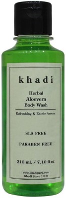 KHADI Herbal Aloevera Body Wash SLS-Paraben Free(210 ml)