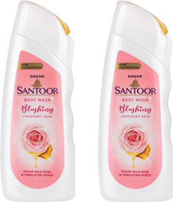 DAQAN body wash Blushing fragrant skin indian wild rose & Himalayan Honey(2 x 230 ml)