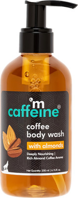mCaffeine Coffee Body Wash with Almonds | De-Tan & Deep Cleanse Shower Gel(200 ml)