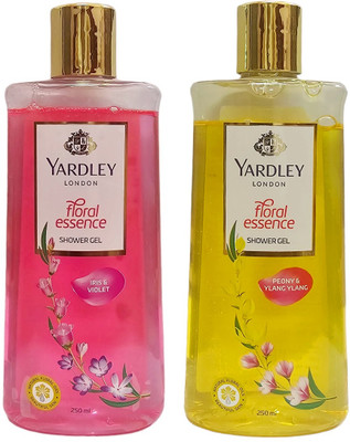 Yardley London 7 VIOLET AND & YLANG YLANG SHOWER GEL,250 ML EACH ,PACK OF 2(2 x 250 ml)