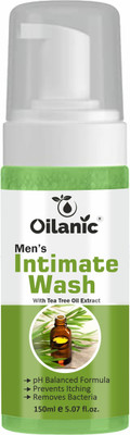 Oilanic Foaming Foam For Mens Intimate Wash ( With Tea Tree Extract) Pack Of 1 (150ml)(150 ml)