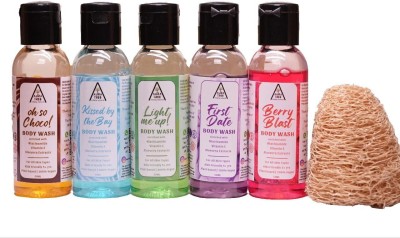 AURATREE Body Wash |Keeps Skin Fresh &Clean |Body Wash for Natural Skin(Mini Any 5)(5 x 20 ml)