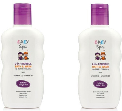 Modicare BABY SPA 2 IN 1 BUBBLE BATH & WASH (200ml each) pack of 2(2 x 200 ml)