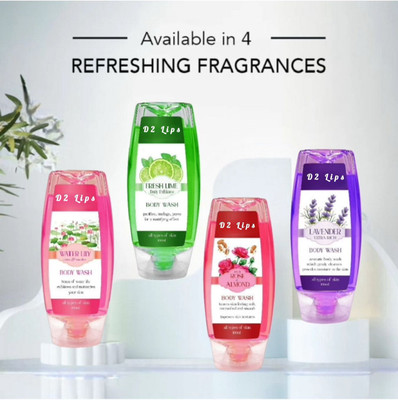 D2 LIPS Serenova Bath Indulgence – 4 Fragrance Pack(4 x 100 ml)