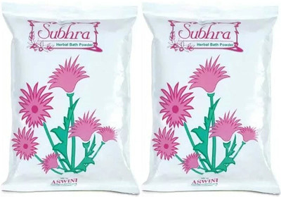 Subhra Herbal Bath Powder 450gx2 Super Pack(2 x 450 g)