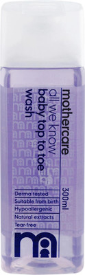 Mothercare All We Know Baby Top To Toe Wash | Gentle Cleanser with Tear-Free Formula(300 ml)