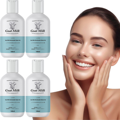 VJS Skin Nourishing Goat Milk Shower Gel – 4-Pack(4 x 100 ml)