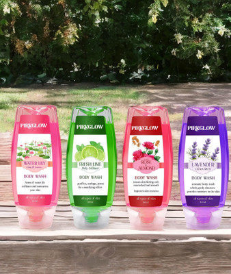 PIRKGLOW Aloe Drift smooth and moisturised Body wash(4 x 100 g)