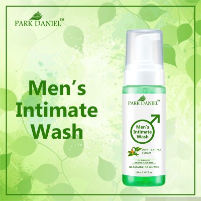 PARK DANIEL Men's Intimate Wash Maintain Ph Balance with TeaTree Extract Pack of 1 of 150ML(150 ml)