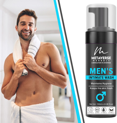METAVERSE Men's intimate wash for ultimate hygiene and freshness Soothes skin from itching Intimate Wash(100 ml, Pack of 1)