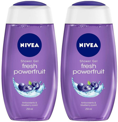 NIVEA Fresh Powerfruit Shower Gel 250ml (set of 2)(2 x 250 ml)