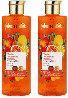fabessentials Vitamin C Citrus Fruits Body Wash - 250 ml x Pack of 2(2 x 250 ml)