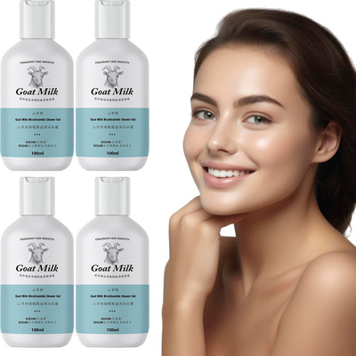 Vitra Goat Milk Shower Gel – 4-Pack Gentle Cleansing Formula(4 x 100 ml)