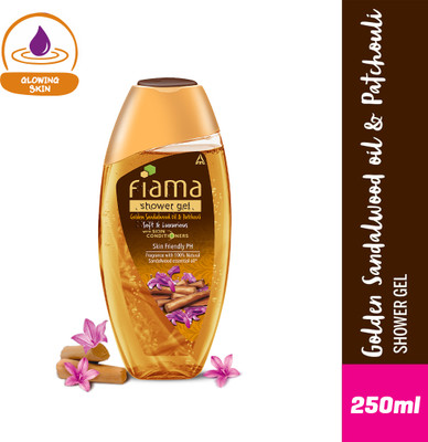 FIAMA Shower gel Golden Sandalwood oil and Patchouli with skin conditioners(250 ml)
