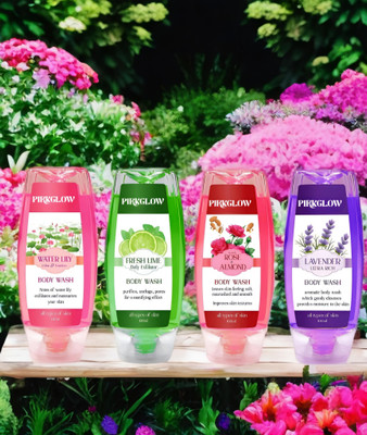 PIRKGLOW Gentle Glow smooth and moisturised Body wash(4 x 100 g)