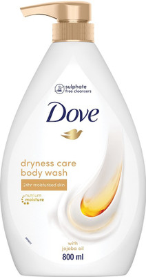 DOVE Dryness Care Body Wash With Jojoba Oil (800 Ml) For Rs. 280 @ 44% off