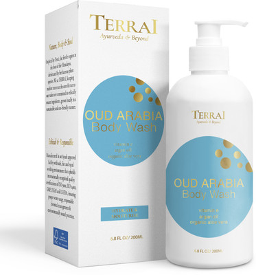 Terrai Oud Arabia Body Wash with Vitamin E & Cedarwood Oil, Anti-Odour, Hydrate Skin(200 ml)