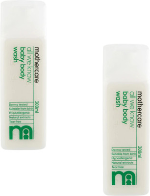 Mothercare ALL WE KNOW BODY WASH 300ML EACH (PACK-2)(2 x 600 ml)