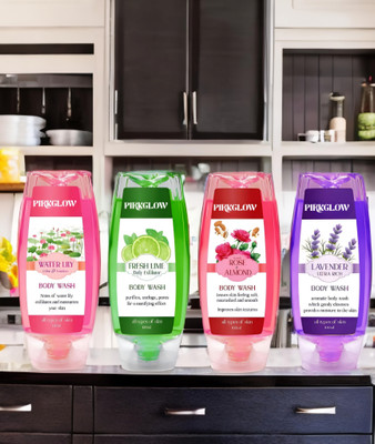 PIRKGLOW Fruity Fusion smooth and moisturised Body wash(4 x 100 g)