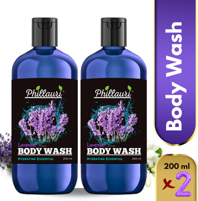 Phillauri Lavender Refreshing and Nourishing Shower with Our Moisturizing Body Wash(2 x 200 ml)