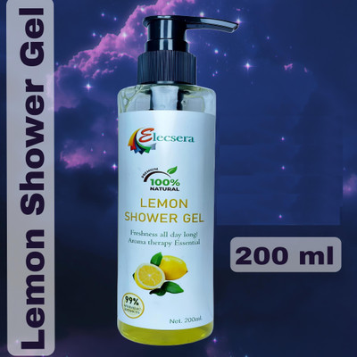 Elecsera Body Wash with Goodness of Lemon | Pure & Gentle Face & Body Shower Gel(200 ml)
