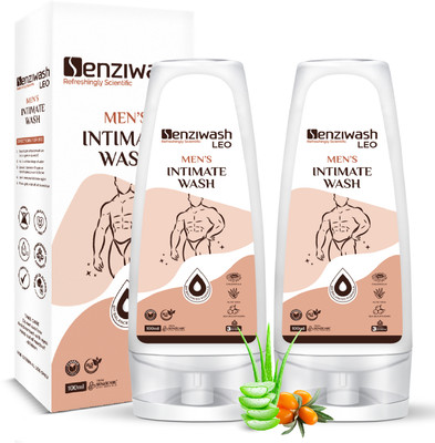 senziwash Leo Intimate Wash For Men |pH Balanced |Aloe Vera |Prevents Itching & Bad Odor(2 x 100 ml)