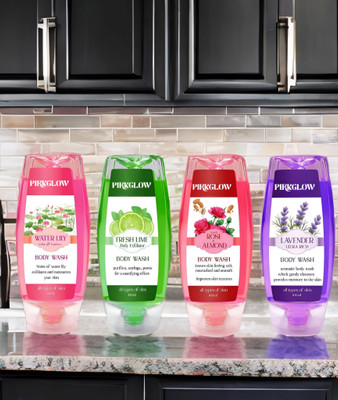 PIRKGLOW Pure Essence smooth and moisturised Body wash(4 x 100 g)