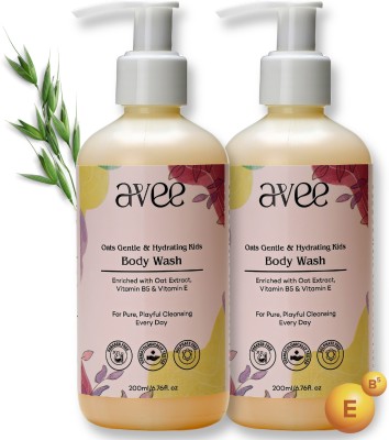 AVEE Kids Body Wash | Gentle & Hydrating | Skin Soft & Bright | Natural Ingredients(2 x 200 ml)