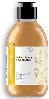 Careberry Golden Berry & Gold Dust Brightening Body Wash, For Bright & Lit Skin, Ayurvedic(300 ml)