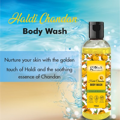 Globus Naturals Haldi Chandan Body Wash Enriched with Enriched with Milk and Honey(100 ml)