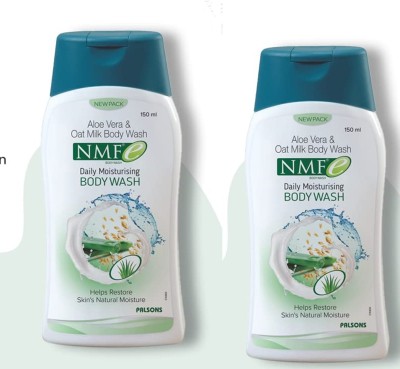 NMF NMFe body wash (ALOE VERA & OAT MILK BODY WASH) (PACK OF 2) 2*150 ML (300 ML)(2 x 150 ml)