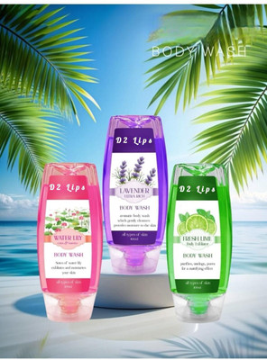 D2 LIPS Pure Comfort Body Wash Set of 3(3 x 100 ml)