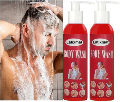 Latixmat Shower Gel with Long Lasting for Women and Men Combo(2 x 200 ml)