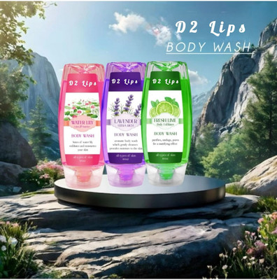 D2 LIPS Velvet Splash Body Wash Trio(3 Items in the set)