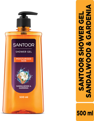 Santoor Shower Gel Sandalwood & Gardenia.(500 ml)