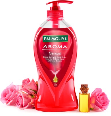 PALMOLIVE Rose & Orange Essential Oil Aroma Sensual, Soothing & Brightening Body Wash(750 ml)