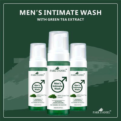 PARK DANIEL Men's Intimate Wash Maintain Ph Balance with Green Tea Extract Pack 1 of 150ML(150 ml)