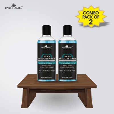 PARK DANIEL Natural pH Balanced Men Intimate Wash- Hygine Care Expert Combo pack of 2 bottles of 100 ml(200 ml)(2 x 100 ml)