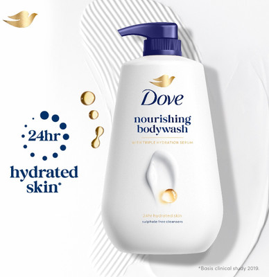 DOVE Nourishing Bodywash with Triple Hydration Serum(825 ml)