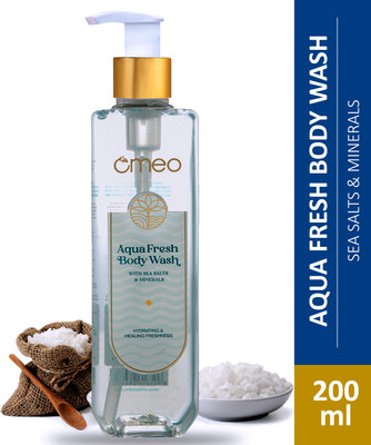 Omeo Aqua Fresh Body Wash, Shower Gel - 200ml with Sea Salts & Minerals for All Skins(200 ml)