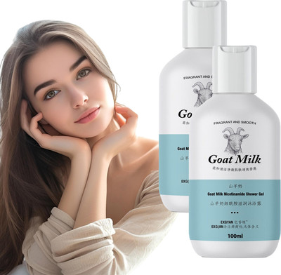 TERIHAR 2-Pack Moisturizing Goat Milk Shower Gel – Soft Skin Care(2 x 100 ml)