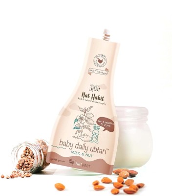 Nat Habit Baby Ubtan Powder With Milk & Nut For Daily Bath|Pure Natural Body Wash(2 x 80 g)