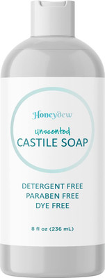 Honeydew Pure Castile Soap Unscented Liquid Soap For Body With Olive Oil & Glycerin(236 ml)