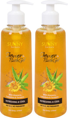 Sunny Herbals Shower & Bath Gel -Pack 2(2 x 270 ml)