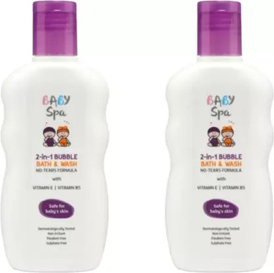 BIRONZA Baby Spa 2-IN-1 Bubble Bath & Wash With NO-TEARS FORMULA(2 x 100 ml)