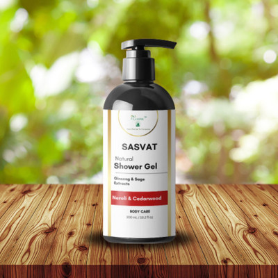 LA MONK Sasvat Shower Gel with Ginseng & Sage Extracts (Neroli & Cedarwood)(300 ml)
