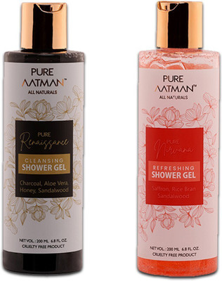 pure aatman body refreshing kit(2 x 200 ml)