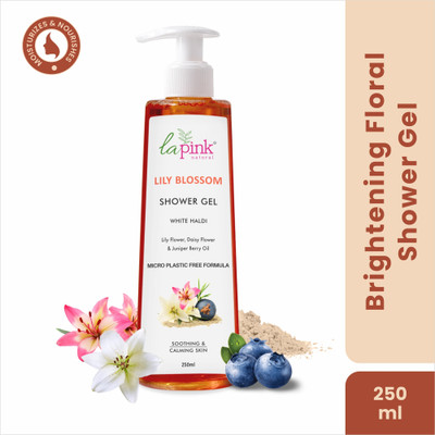 La Pink Lily Blossom Moisturizing Shower Gel Gives Deep Hydration Smoothing Calming Skin(250 ml)