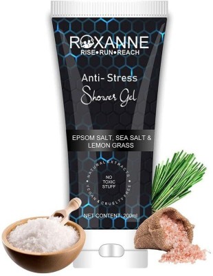 Roxanne Anti Stress Shower Gel Natural Extract Non Toxic Stuff Pack of 1(200 ml)